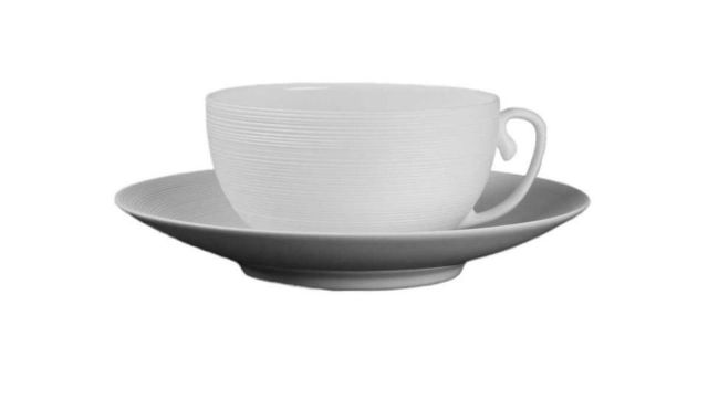 Jl Coquet Hemisphere Satin White Tea Cup HEM3024BS0000