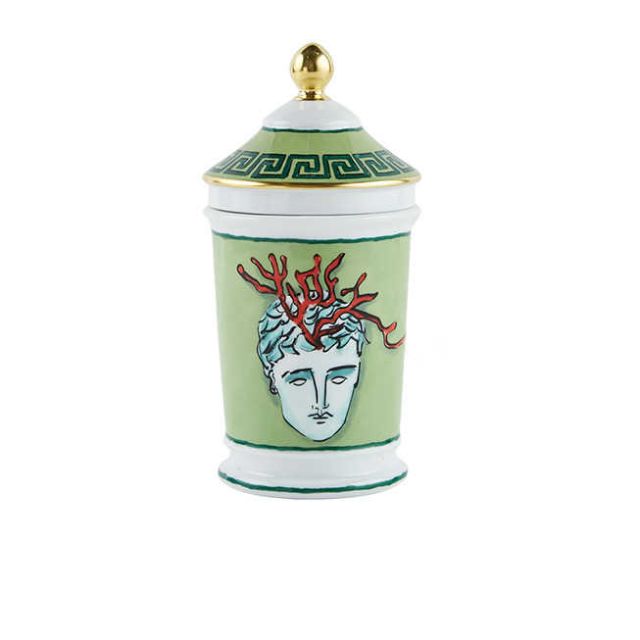 Richard Ginori Il Viaggio Di Nettuno Moss Green Pharmacy Vase With Cover  020RG00-FA6520--G00130200
