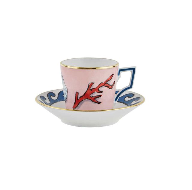 Richard Ginori Il Viaggio Di Nettuno Set Of 2 Coffee Cups/Saucers 101RG00-FX9177-GEN-G00130300