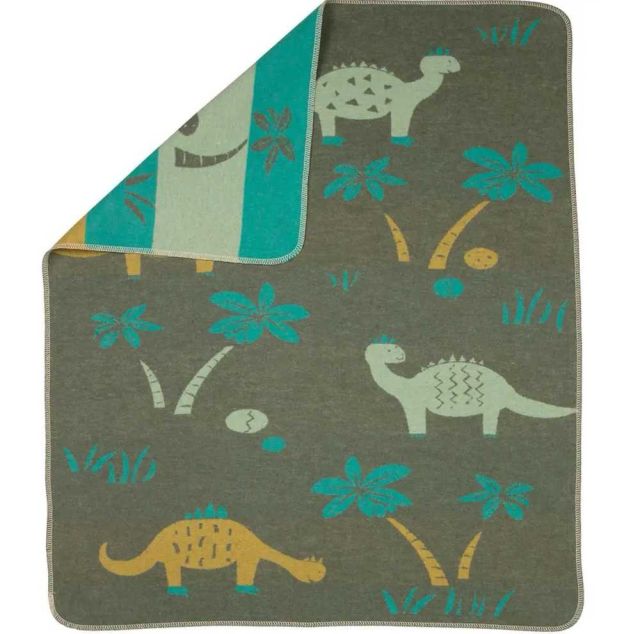 Fussenegger Juwel Baby Blanket Dinos Green 73065579