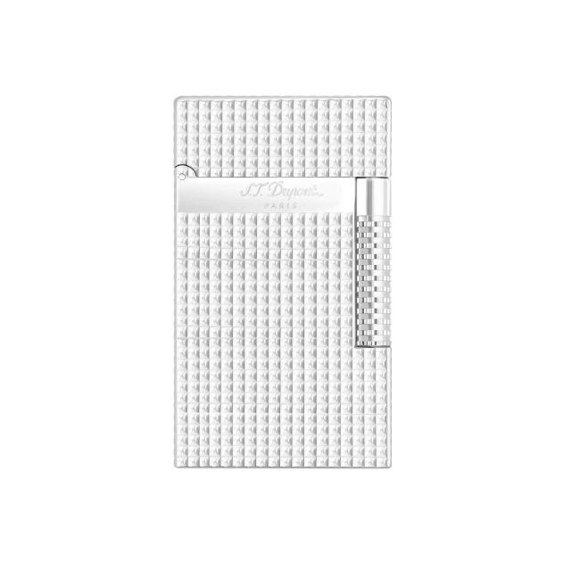 Dupont Le Grand Lighter Silver Diamond Head C23011