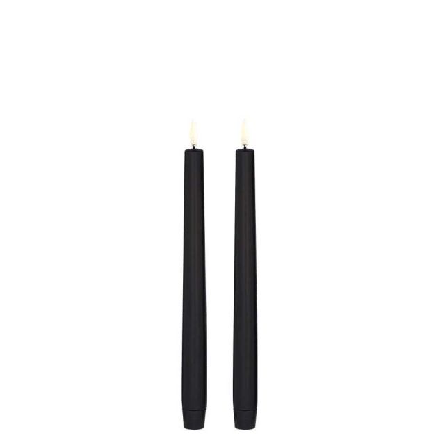 Uyuni LED Taper Candle Black 2-Pack UL-TA-PB02325-2