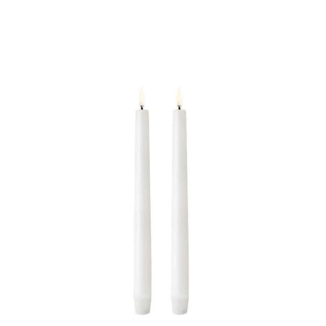 Uyuni LED Taper Candle Nordic White 2-Pack UL-TA-NW02325-2
