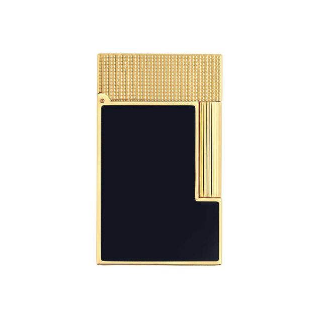 Dupont  Lighter L2 Blue Laquer/ Yellow Gold C16457