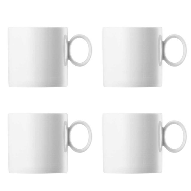 Rosenthal Loft White 11oz Mug Set of 4 11900-800001-15503-4