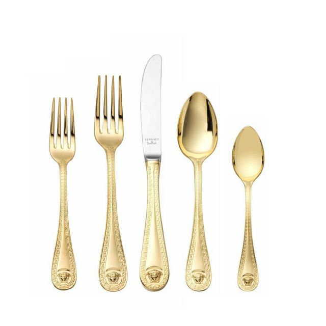 Versace Medusa Flatware Gold Plated  
