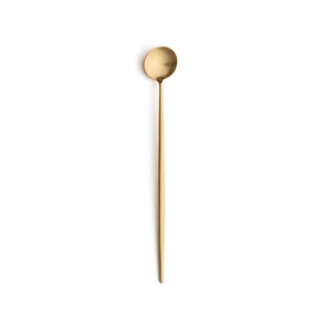 Cutipol Moon Matte Gold Long Drink Spoon MO.26.GB