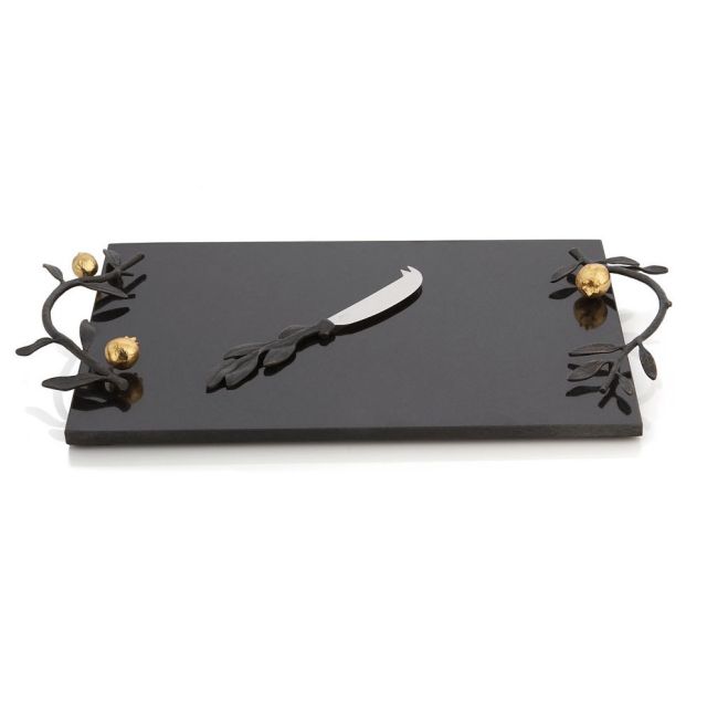 MICHAEL ARAM Pomegranate Cheese board w/ Knife 112269