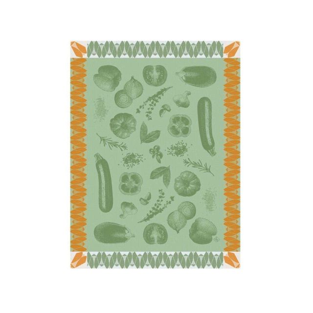 Le Jacquard Francais Ratatouille - Green Tea Towel 24" X 31" 29288