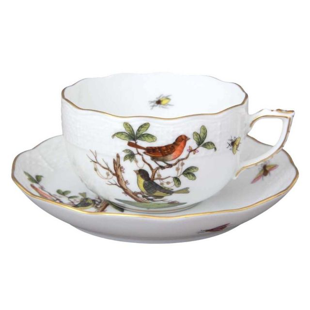 Herend Rothschild Bird Teacup & Saucer 00724000RO