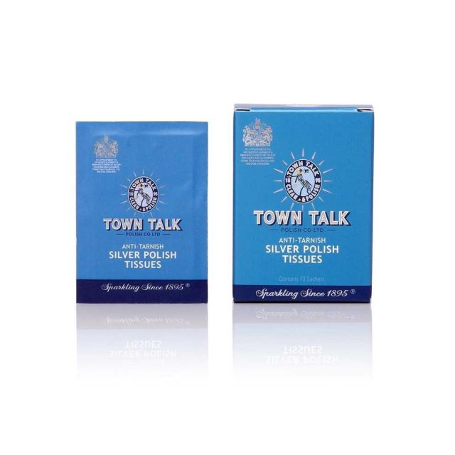 Town Talk Silver Care Silver Polish Tissue Sachets (10 In  Carton) TT-182