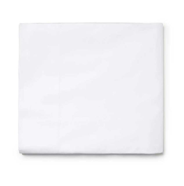 Sferra Simply Celeste White Full/Queen Flat Sheet 3980FQFLWHT