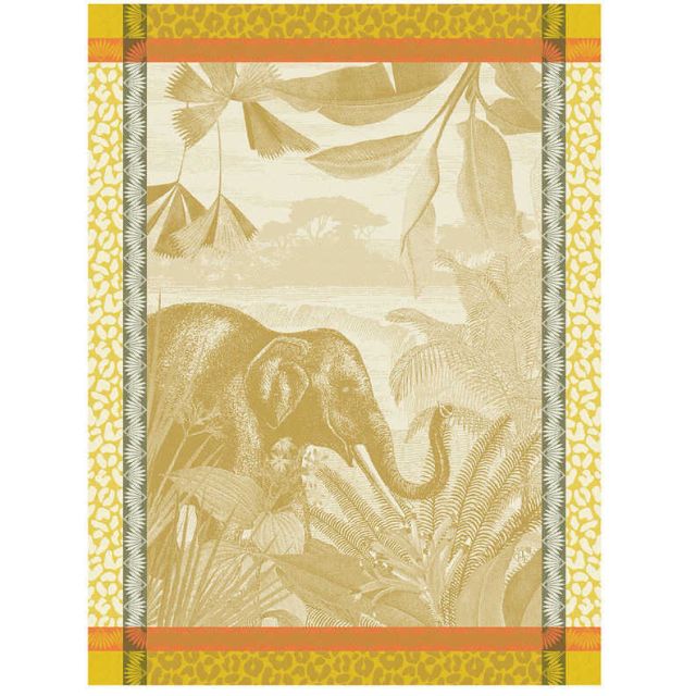 Le Jacquard Francais Sinharaja - Yellow Tea Towel 24&quot X 31&quot 30539