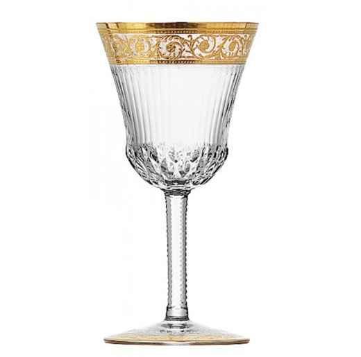 Saint Louis Thistle Gold Stemware 