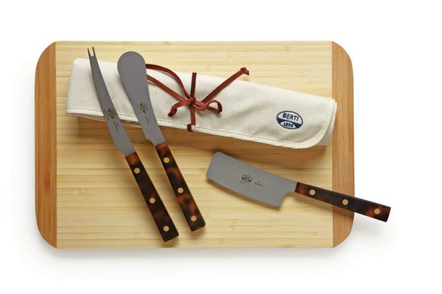 Berti Tortoise Lucite S/3 Cheese Knives 435