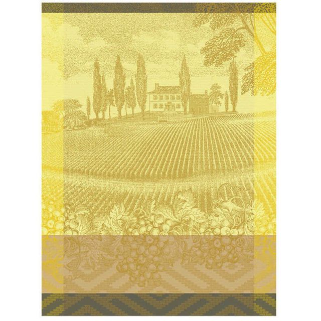 Le Jacquard Francais Vignoble - Yellow Tea Towel 24&quot X 31&quot 30441