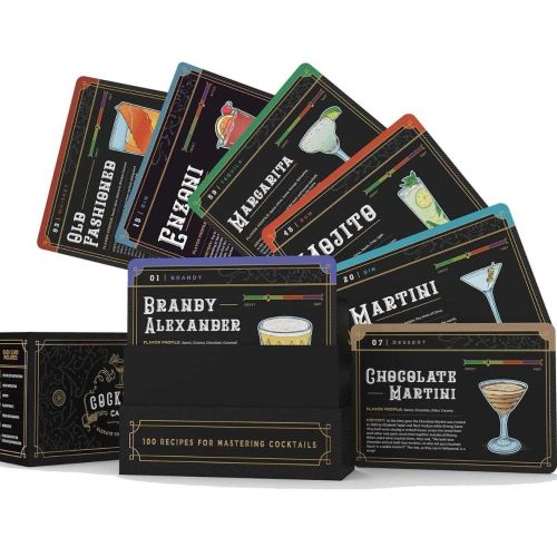 Cocktail Cards  100 Cocktail Flashcards B08R7T566B