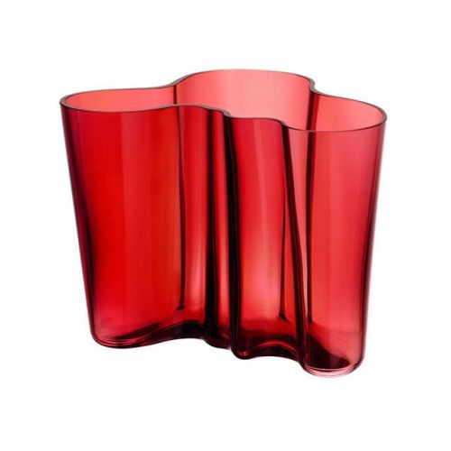 Iittala Aalto Vase 160mm 6.3&quot Cranberry 1014338