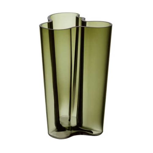 Iittala Aalto Vase 251mm 9.88&quot Moss Green 1025668