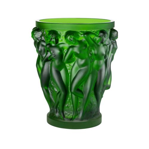 Lalique Bacchantes Vase Amazon Green 10788700