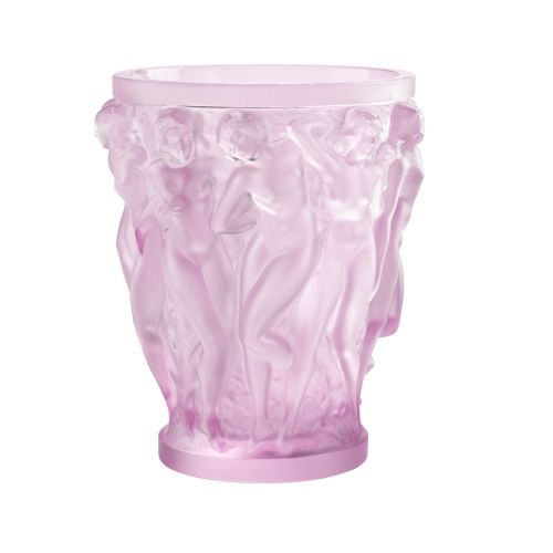 Lalique Bacchantes Vase Pink Luster 10801300