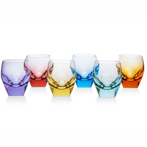 Moser Bar Shot Glass Set/6 Assorted Colour 16025/6-akv