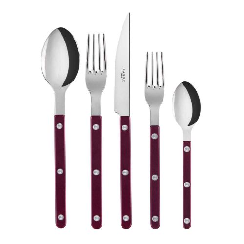 Sabre Bistrot Pearly Aubergine 5 Pieces Cutlery Set  2344-005-0014