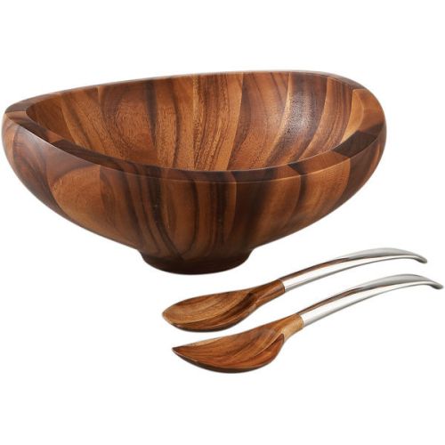 Nambe Butterfly Butterfly - Salad Bowl W/Servers 5005