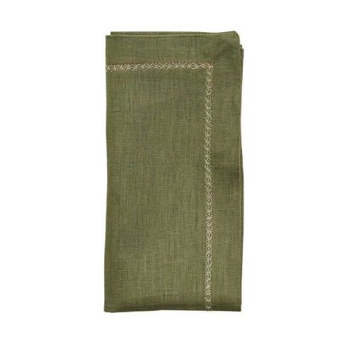 Kim Seybert Classic Napkin Olive  Set Of 4 NA1239120OLIVE