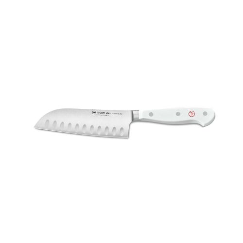 Wusthof Trident Classic White 5&quot Hollow Gr. Santoku 1040231314