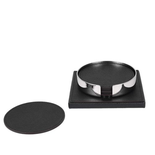 Pinetti Coasters Liverpool Black Set Of 6 00.0107.029.001