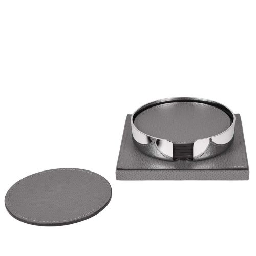 Pinetti Coasters Liverpool Dark Grey Set Of 6 00.0107.029.055