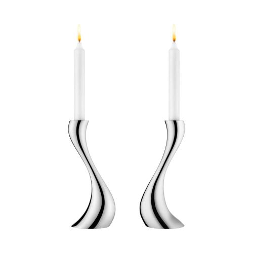 Georg Jensen Cobra Candleholder Medium 2 Pcs 3586579