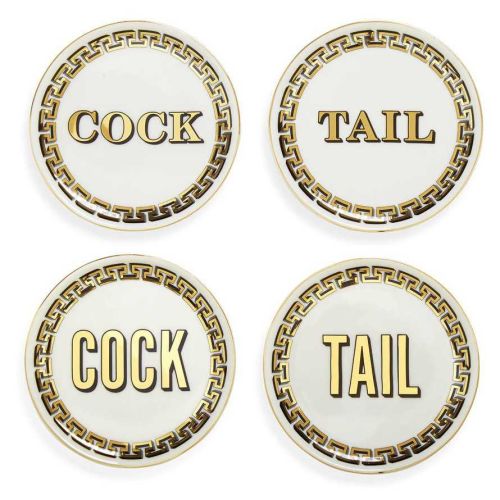 Jonathan Adler  Cock/Tail Coasters 25948