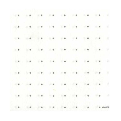 Francoise Paviot Cocktail napkin Cosmos white/silver  31258C