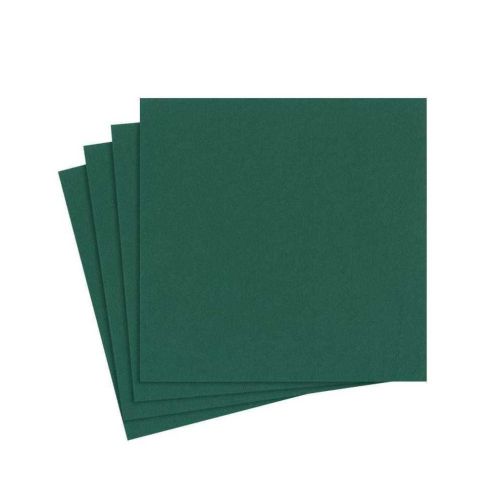 Caspari Cocktail Napkin Paper Linen Hunter Green 15/Pk 109CG