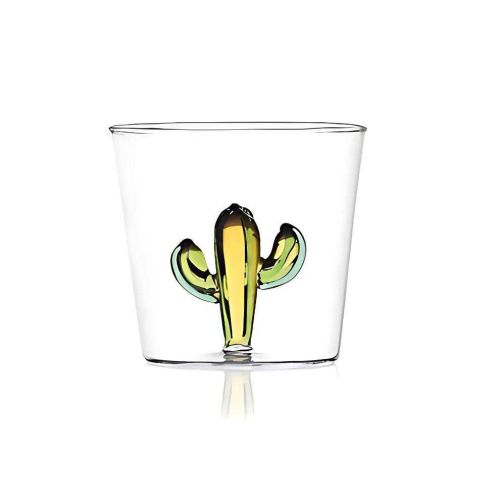 Ichendorf Desert Plants Tumbler Cactus Green-Amber 11.8 Oz IC352.105