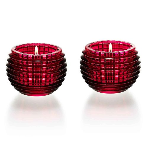 Baccarat Eye Votive, Red, Boxed Set Of 2 2810639