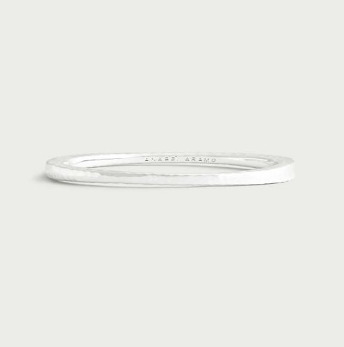 Anabel Aram Farrier SILVER THIN HINGED BANGLE 12112113124