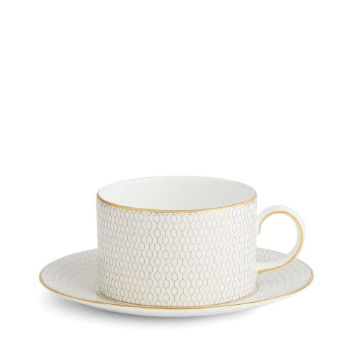 Wedgwood Gio Gold Teacup And Saucer 40007548