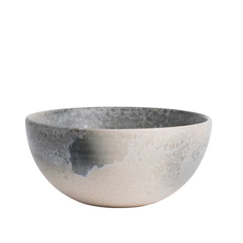 KH Wurtz Glaze B White & Soft Blue Medium Deep Bowl (#10) KHW-10-B