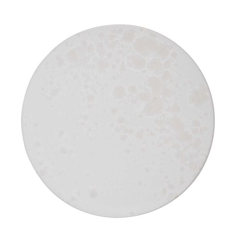 KH Wurtz Glaze I Ivory White Large Flat Plate (#6) KHW-6-I