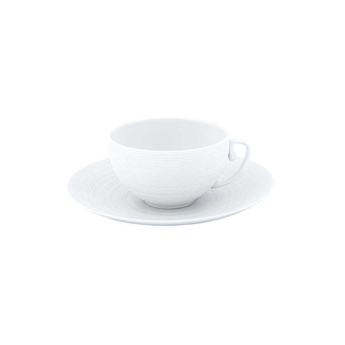 JL Coquet Hemisphere Satin White Tea Saucer HEM3013BS0000