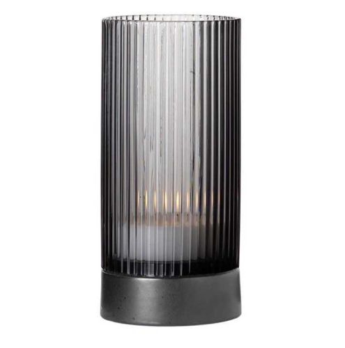 Asa Selection Juna Grey           Glass Lantern With Porcelain Base Large 45854431