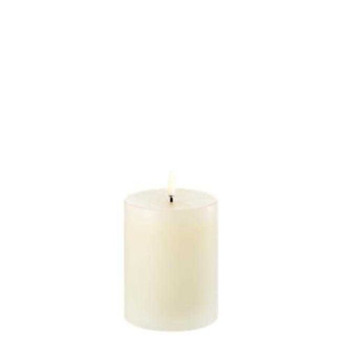 Uyuni LED Pillar Candle Smooth Ivory 10cm UL-PI-IV-C78010