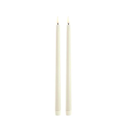 Uyuni LED Slim Taper Candle Ivory 2-Pack UL-TA-IVO2332-2