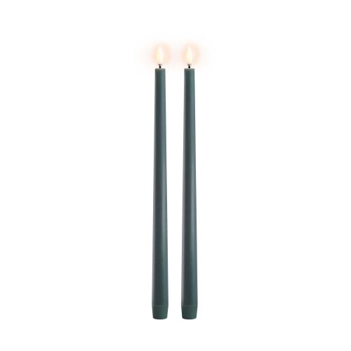Uyuni LED Taper Candle Pine Green 2-Pack UL-TA-PG02325-2