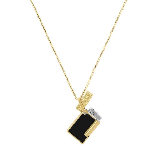 Dupont  Li Necklace Golden / Blk Lacq K27077CH