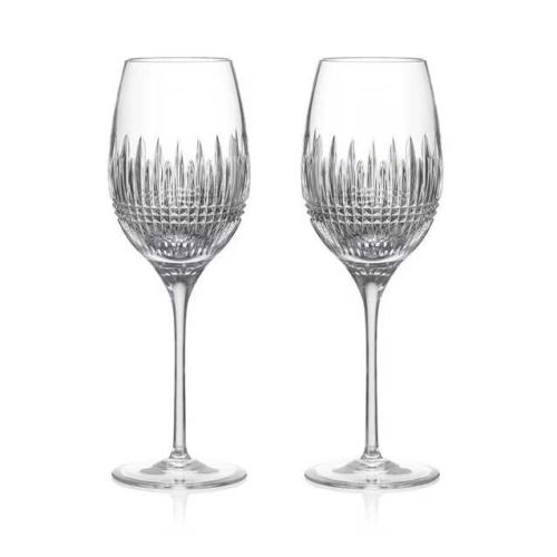 Waterford Lismore Diamond Essence White Wine Medium 15.5oz Set/2 1065339
