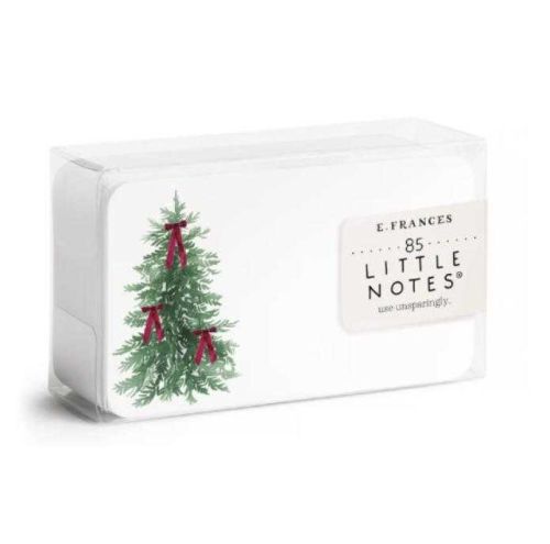 E Frances Paper Little Notes Velvet Bow Tree LN239